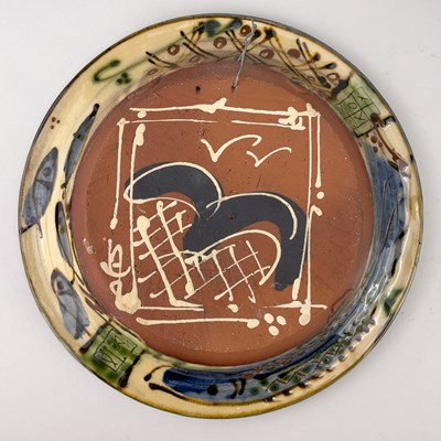 Lot 610 - NIEK HOOGLAND (born 1953); a slip decorated...