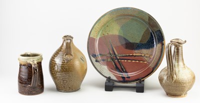 Lot 454 - JIM ROBISON (born 1939); a stoneware plate,...