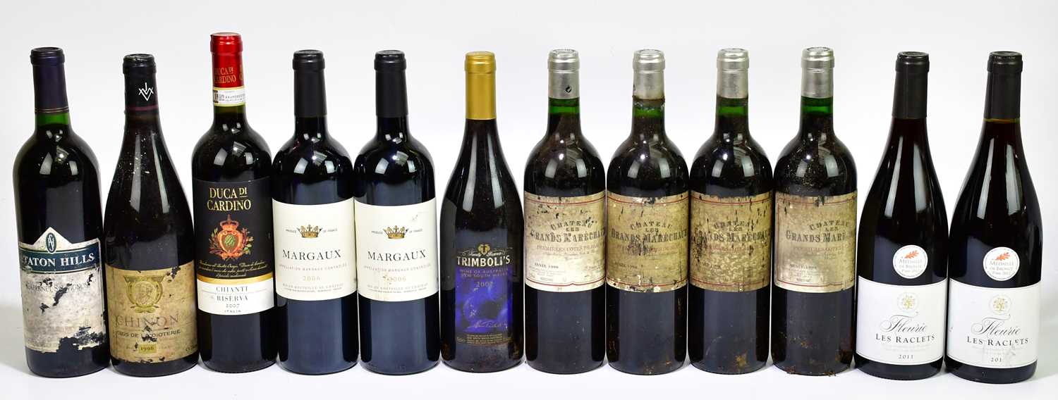 Lot 455 - RED WINE; twelve bottles of mixed red wine...