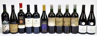 Lot 455 - RED WINE; twelve bottles of mixed red wine...