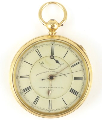 Lot 1277 - ALFRED RUSSELL & CO; an 18ct gold cased...