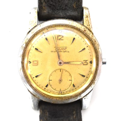 Lot 1320 - TISSOT; a gentlemen's vintage automatic...