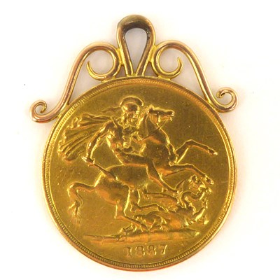 Lot 1087 - A Victorian double sovereign (£2) 1887,...