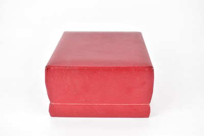 Lot 1337 - A red Omega watch box.