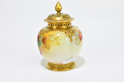 Lot 1368 - K BLAKE FOR ROYAL WORCESTER; a hand painted...