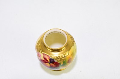 Lot 1368 - K BLAKE FOR ROYAL WORCESTER; a hand painted...