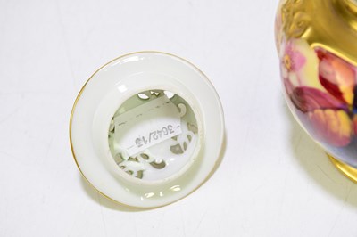 Lot 1368 - K BLAKE FOR ROYAL WORCESTER; a hand painted...