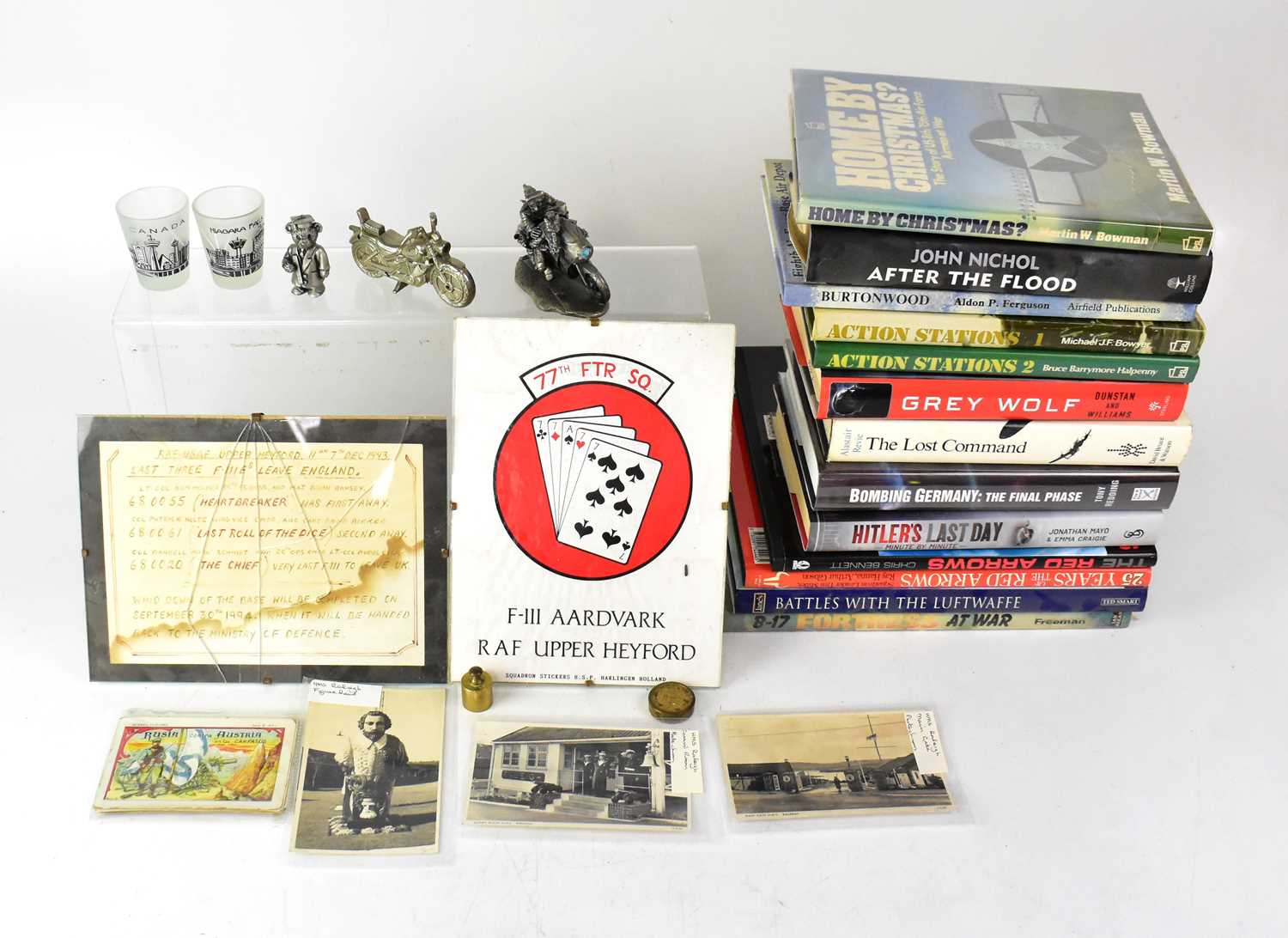 Lot 409 - Various books relating to the RAF and military,...