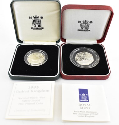 Lot 833 - ROYAL MINT; a 1995 Second World War Silver...