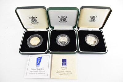 Lot 835 - ROYAL MINT; an NHS Silver Proof 50p Coin, 1992...