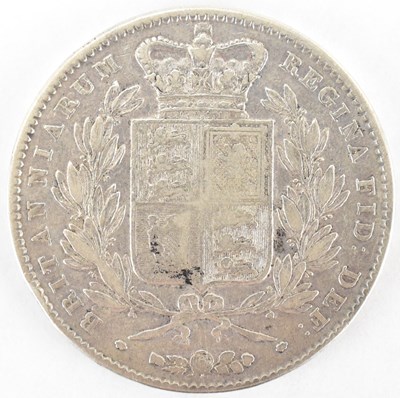 Lot 808 - A Victorian silver crown 1845, with cinquefoil...