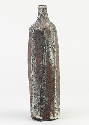 Lot 58 - AKI MORIUCHI (born 1947); a fluted stoneware...