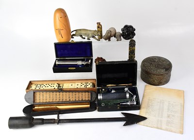 Lot 124 - Two cased scientific instruments including a...