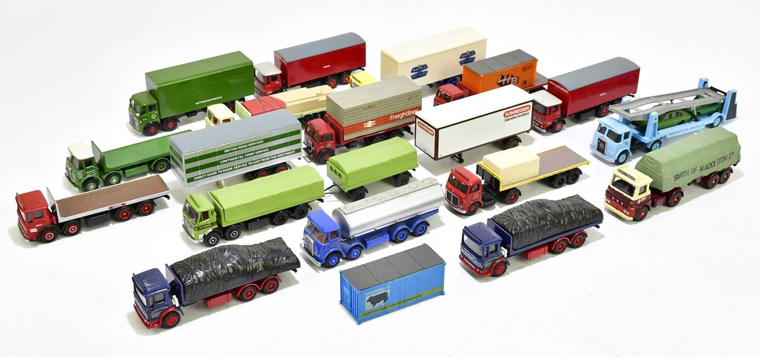 Lot 257 - A small collection of diecast model trucks to...