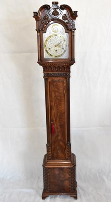 Lot 112 - A Liverpool-style longcase clock of small...