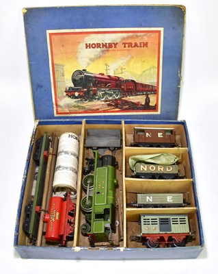 Lot 59 - HORNBY; a OO locomotive together with five...