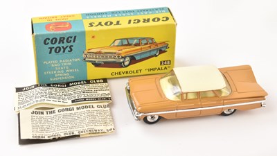 Lot 151 - CORGI; a boxed number 248 Chevrolet Impala,...