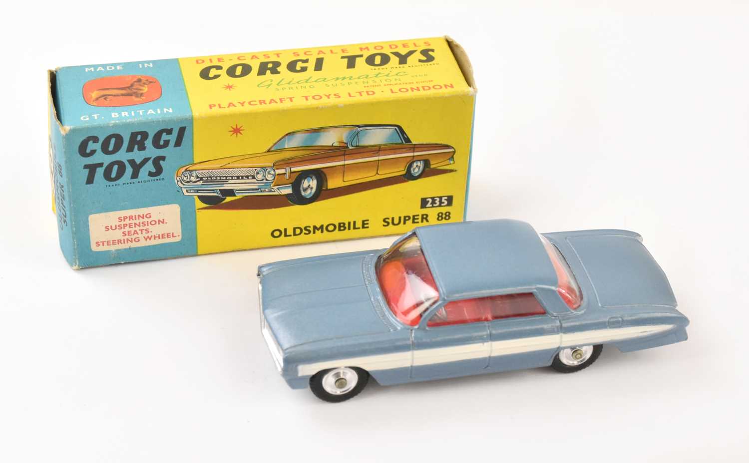 Lot 153 - CORGI; a boxed number 235 Oldsmobile Super 88.