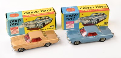 Lot 155 - CORGI; two models 245 Buick Riviera, with...