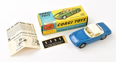 Lot 156 - CORGI; a boxed model 319 Lotus Elan Coupe,...