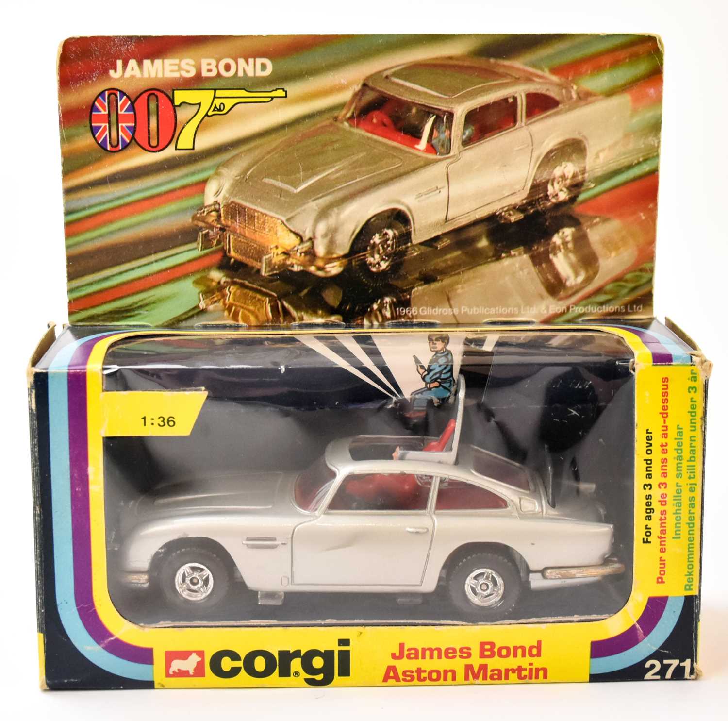 Corgi Toys Vintage 1979 – James Bond 007 N°271 – Aston Martin Grise – Métal