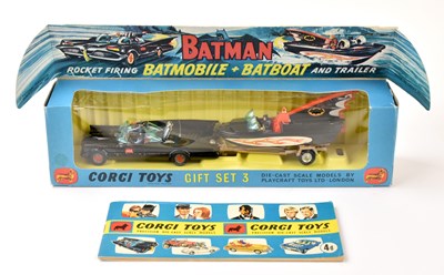 Lot 27 - CORGI; a boxed gift set, no.3, Rocket Firing...