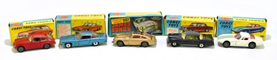 Lot 140 - CORGI; five boxed model vehicles comprising...