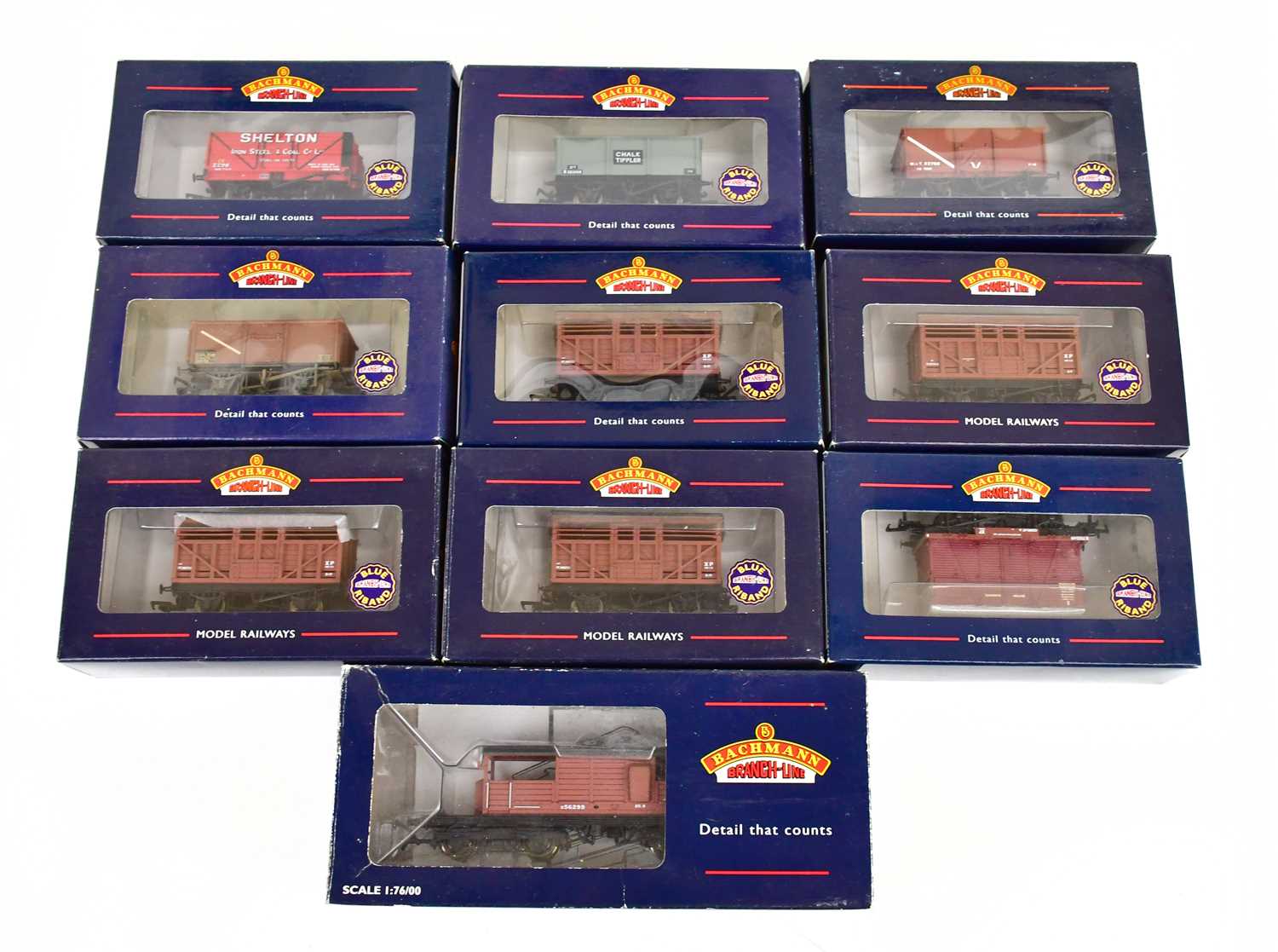 Bachmann N - Wagon de marchandises pour trains miniatures (5) - 5x Bachmann N - Wagon de marchandises pour trains miniatures (5) - 5x