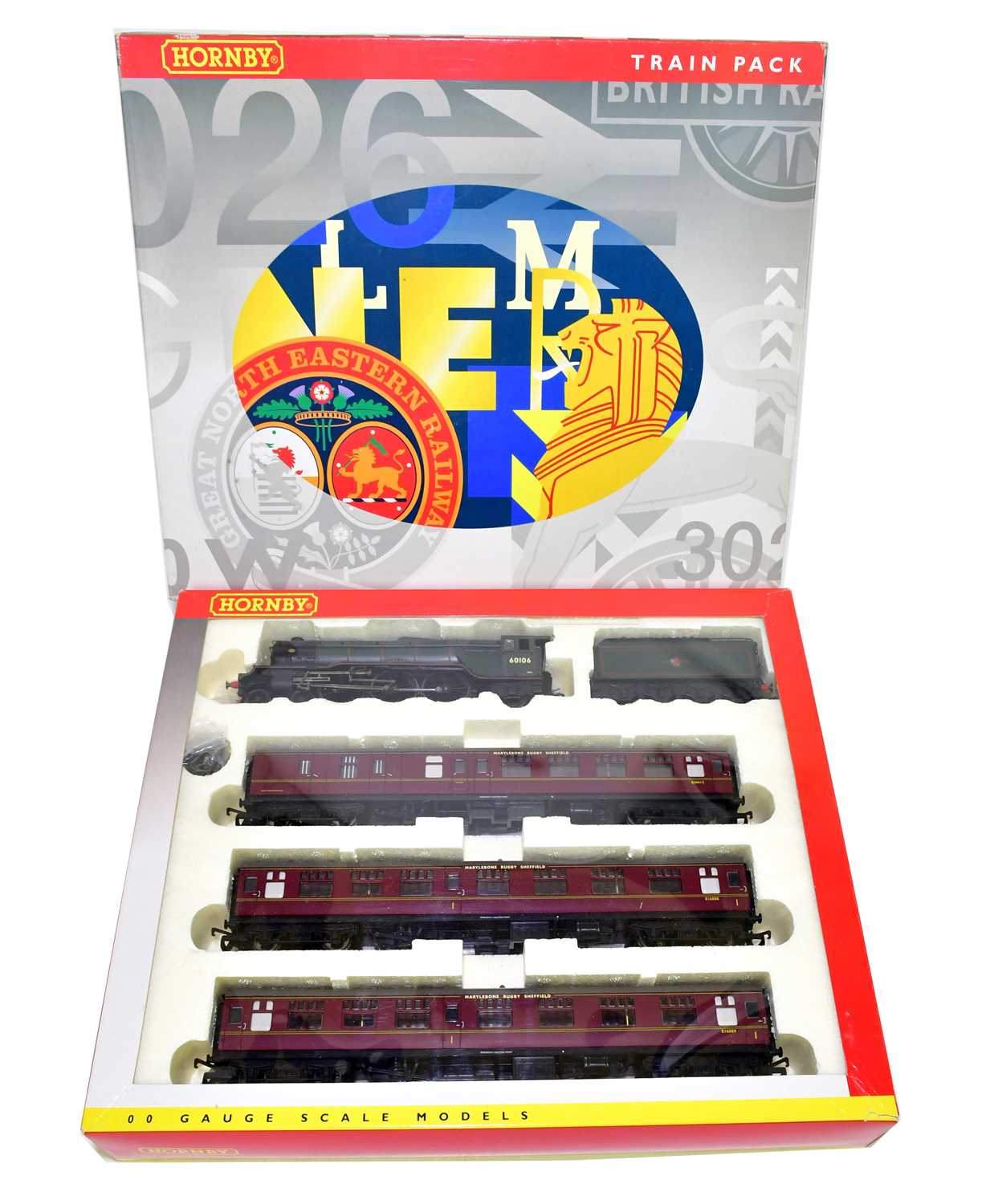 Lot 268 - HORNBY; a boxed OO gauge scale model set...