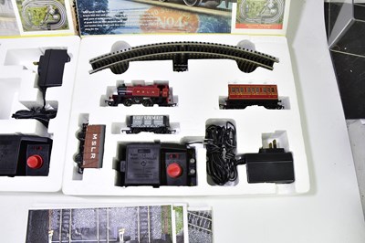 Lot 175 - HORNBY; two boxed electric train sets, Smokey...