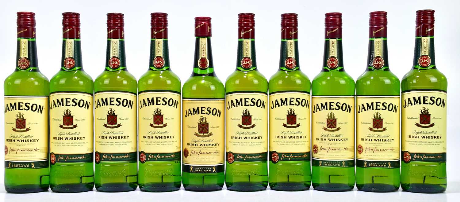 Lot 432 - WHISKEY; ten bottles of Jameson Triple...