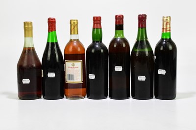 Lot 427 - MIXED SPIRITS; seven bottles of mixed spirits...