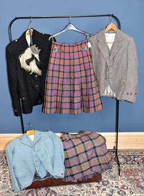 Lot 872 - Two vintage MacDonald clan tartan kilts made...