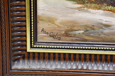 Lot 769 - ANN CELIA FREEMAN; oil on board, landscape...