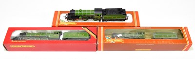 Lot 106 - HORNBY; three boxed OO gauge locomotives and...