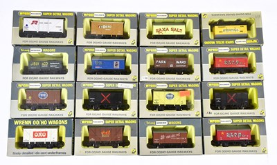 Lot 171 - WRENN; sixteen boxed OO-HO gauge wagons to...