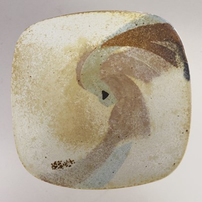 Lot 418 - JACK DOHERTY (born 1948); a square porcelain...