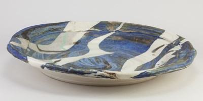 Lot 414 - JACK DOHERTY (born 1948); a porcelain charger...