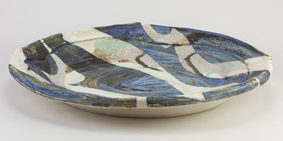 Lot 414 - JACK DOHERTY (born 1948); a porcelain charger...