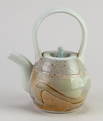 Lot 416 - JACK DOHERTY (born 1948); a porcelain teapot...