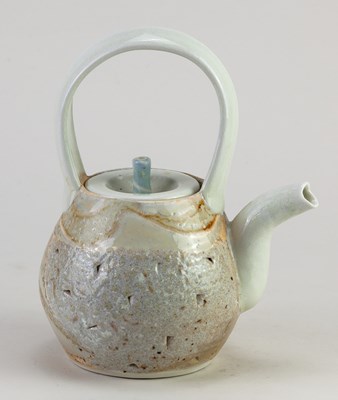 Lot 416 - JACK DOHERTY (born 1948); a porcelain teapot...