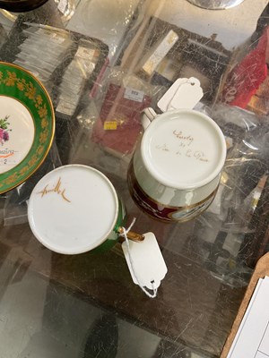 Lot 241 - A Paris Feuillet porcelain cabinet cup and...
