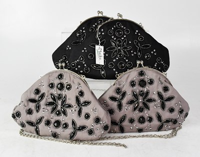 Lot 204 - Four contemporary fabric evening bags with...