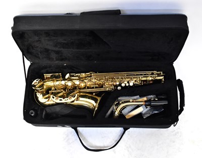 Lot 567 - ARTEMIS; a cased brass alto saxophone.