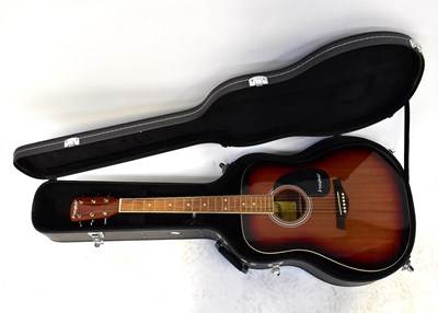 Lot 572 - WESTFIELD; a cased six-string acoustic guitar,...