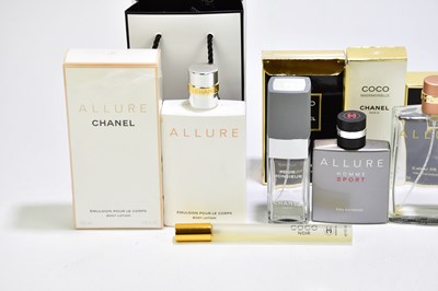 Lot 619 - CHANEL; fifteen perfume bottles including Coco,...