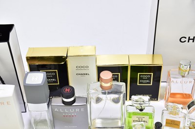 Lot 619 - CHANEL; fifteen perfume bottles including Coco,...