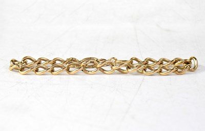 Lot 1039 - A 9ct yellow gold open link bracelet, approx....