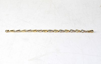 Lot 1027 - A 9ct yellow gold bracelet, length 18cm,...