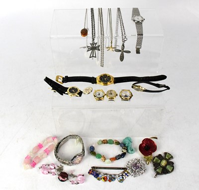 Lot 1272 - A group of costume jewellery including fashion...
